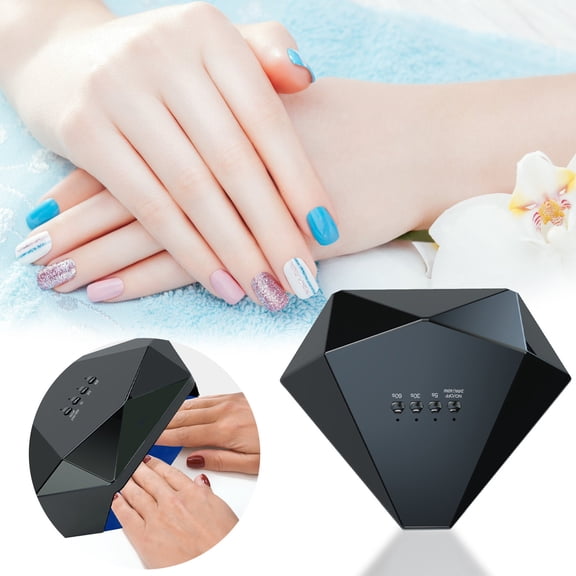 UV Nail Lamp, 48W LED Fast Curing Lamp, Soft Light Nail Dryer Compact with Timer Setting, for Nail Glue Acrylic Gel Polish Dip Powder Manicure Home DIY & Salon, Christmas Birthday Gifts for Women