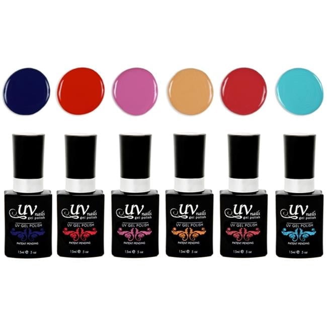 UV-Nails Fiji LED Gel Polish - Set of 6
