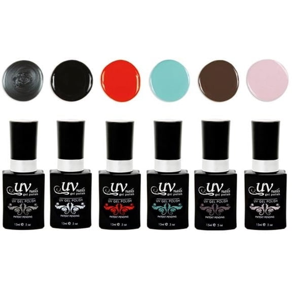 UV-Nails London LED Gel Polish - Set of 6