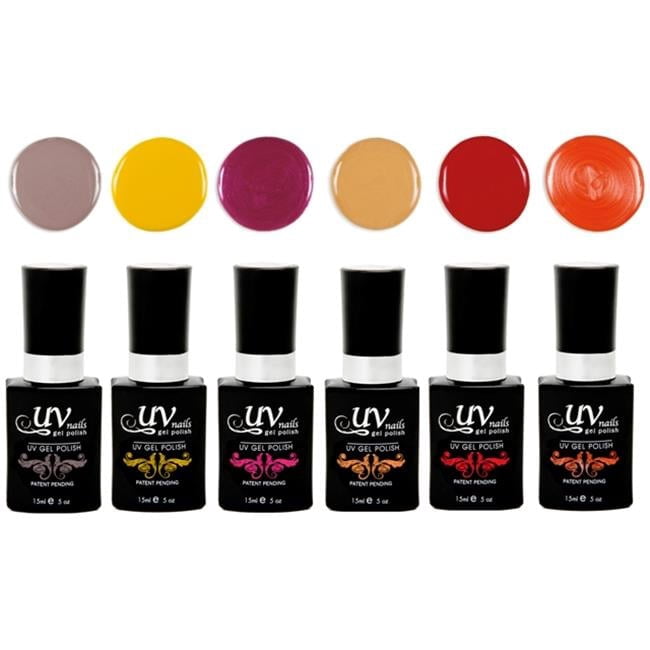 UV-Nails Miami Beach LED Gel Polish - Set of 6