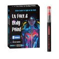 thumbnail image 1 of UV Neon Face Paint Markers 8 Colors, Glow in the Dark Body Paint under Black Light, Washable Temporary Tattoo Markers for Christmas Gifts Stocking Stuffers Glow Party Favors Halloween Makeup(Style A), 1 of 9