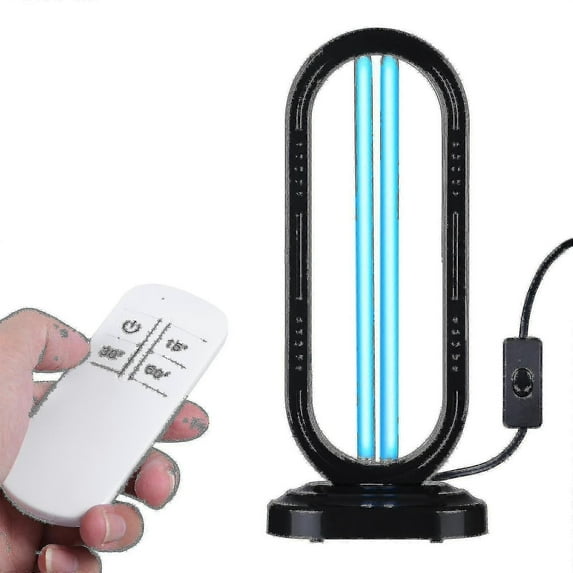 38w Ultravioet Uv Lamp With Remote Control Standing Uvc Cleaning Light With Ozone 15/30/45/60min,1pcs