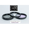 thumbnail image 1 of UV POLARIZER FLD 3PC HD GLASS FILTER KIT FOR CANON EOS M EF-M 22mm STM KIT (43mm compatible), 1 of 3