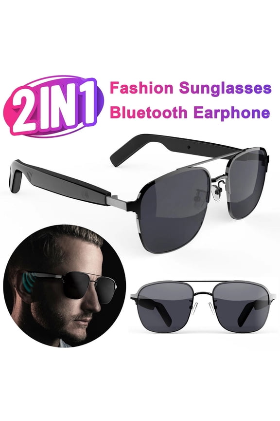 UV Proof Smart Sunglasses Intelligent Audio Bluetooth Headset Open Ear Headphone