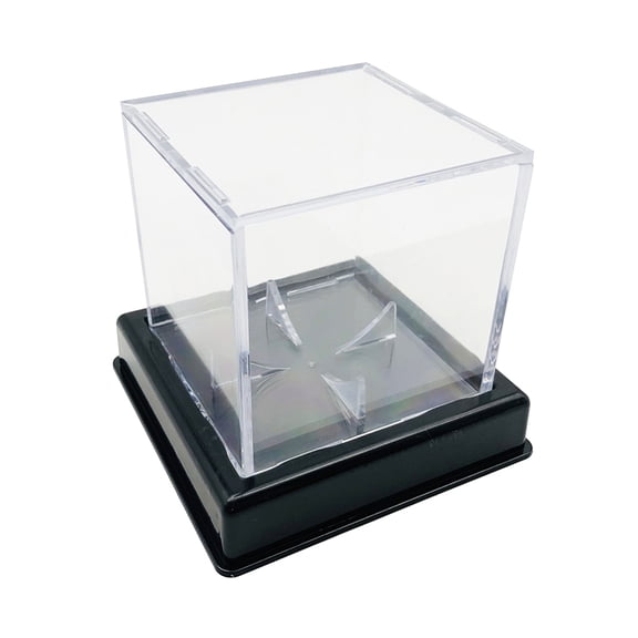 UV Protected Acrylic Baseball Display Case Clear Ball Boxes Memorabilia Showcase