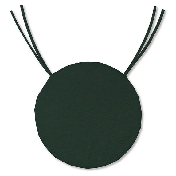 UV-Protected Round Outdoor Chair Cushion with Ties, 16"x 2"