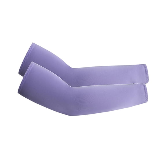 UV Protection Arm Sleeves for Men & Women Sun Protection Sleeve Lightweight Cooling Sleeves Light Purple One Size