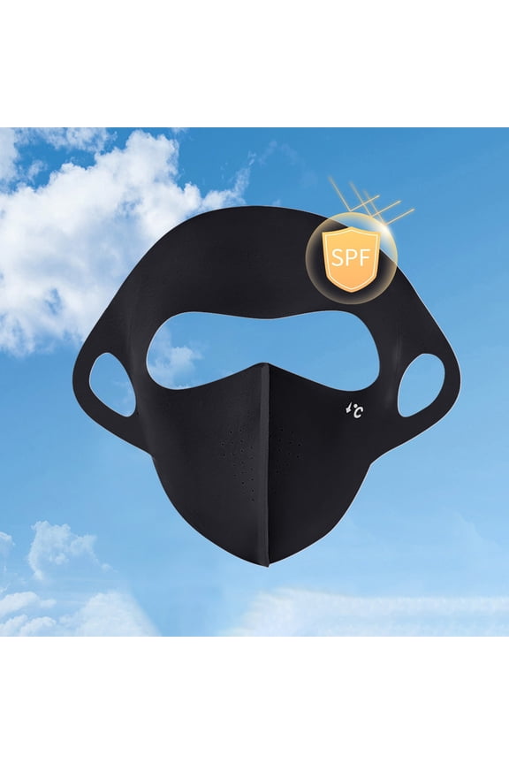 UV Protection Face Mask for Cycling & Outdoor Sports - Breathable Ice Silk Sun Shield for Men & Women, Lightweight Face Cover for Hiking, Running, Hunting - Adjustable & Reusable Sunscreen Mask
