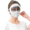thumbnail image 1 of UV Protection Face Mask with Detachable Sunglasses for Outdoor Cycling, Hiking, Fishing - Breathable Ice Silk Full Face Cover, 1 of 6