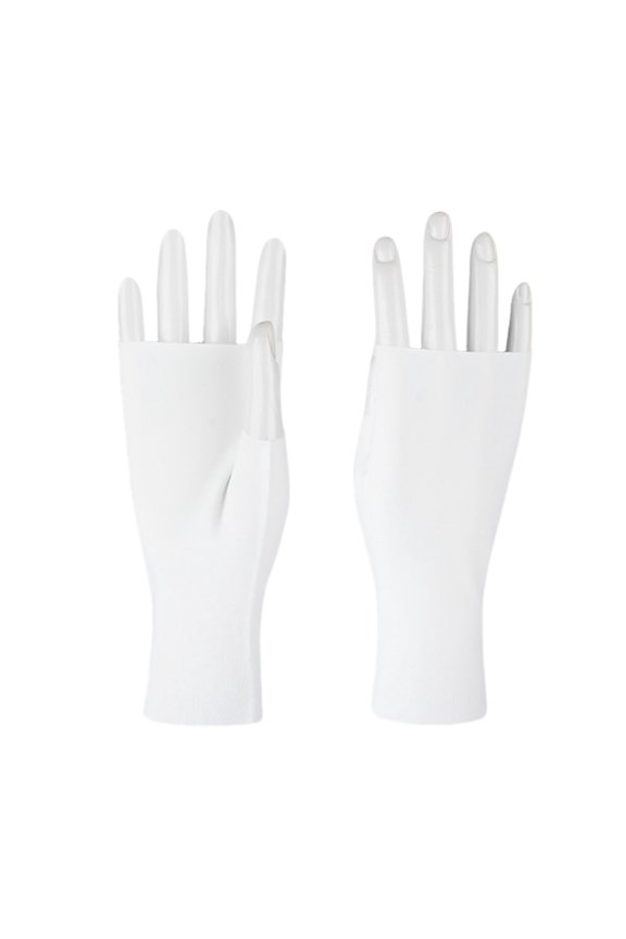 UV Protection Gloves,Ultra Thin Fingerless Sun Protection Gloves,Ice Silk Cooling Summer Gloves for Women Driving Commuting