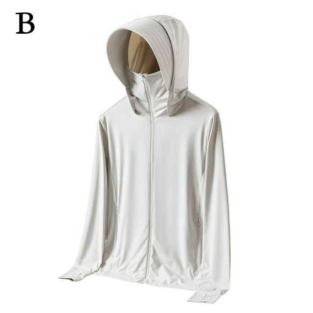 UV Protection Jacket with Detachable Brim Outdoor Sun Protection Clothing S1K9