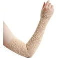 thumbnail image 1 of UV Protection Lace Arm Sleeves, Women's Floral Lace Sleeves Hollow Out Long Sunscreen Gloves Fingerless Driving Gloves, 1 of 7