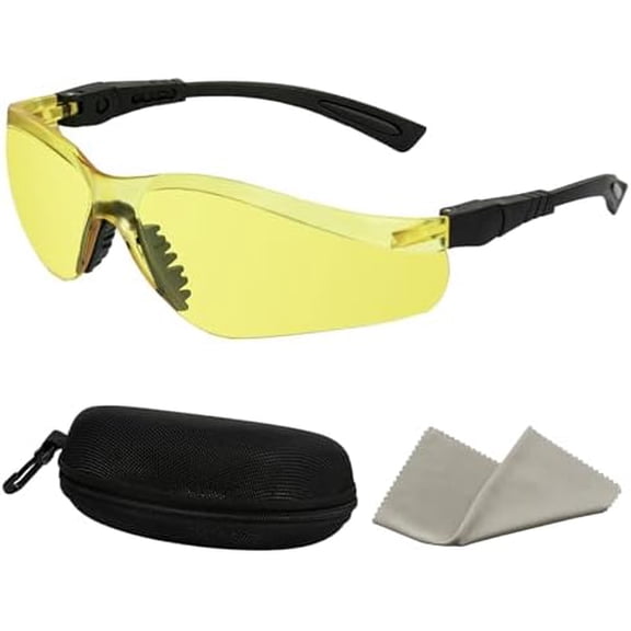 UV Protection Safety Glasses, Adjustable UV Light Yellow-Tinted Safety Eye Protection Glasses for UV Flashlights to Detect Pet Urine, Find Scorpions and House Clean$$Tools & Hardware Other