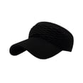 thumbnail image 1 of UV Protection Sun Visor Hat Wide Brim Knitted Running Visor for Women Ponytail Friendly Quick Drying Breathable Sports Cap for Golf Beach Tennis Summer Outdoor Elastic Lightweight, 1 of 7