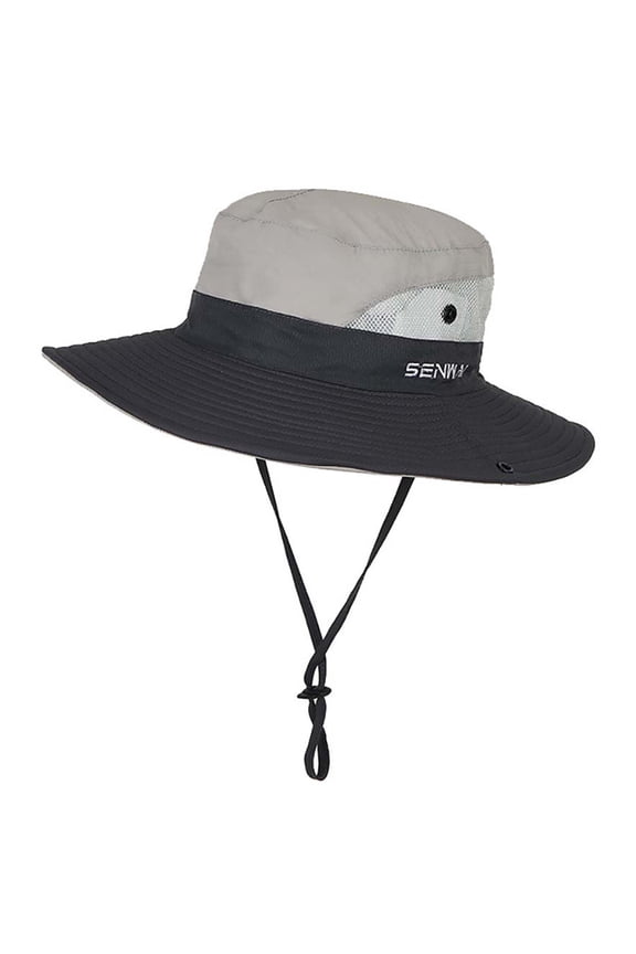 UV Protection Wide Brim Sun Hats, Foldable Sunshade Sun Ponytail Cap Wide Brim Quick Drying Breathable Packable Bucket Hat With Chin Strap for Travel Fishing Outdoor activities, etc