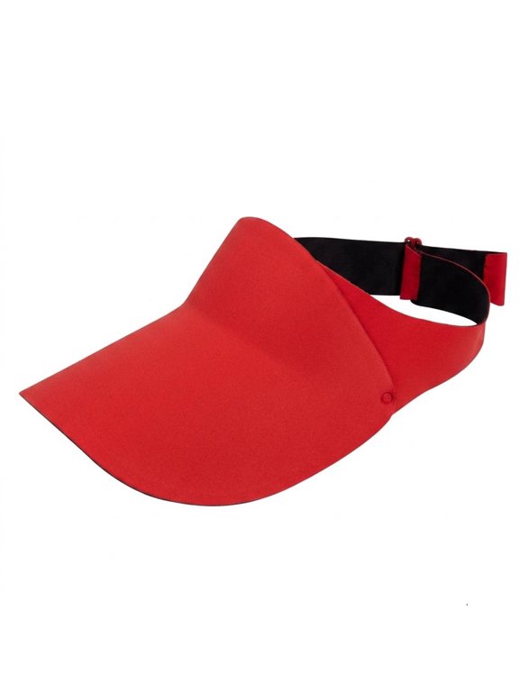 UV-Protective Wide Brim Open Top Outdoor Summer Sun Visor Hat, Adjustable 16-22 Inch