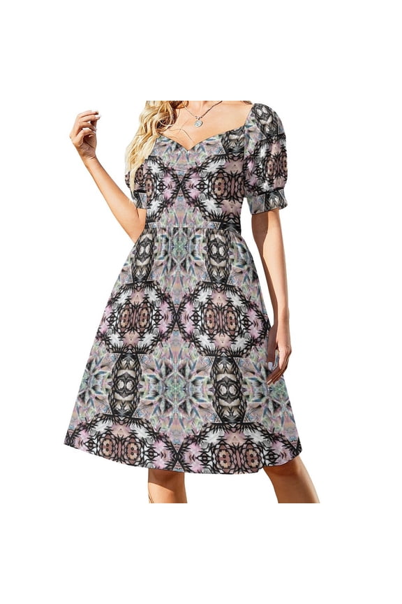 UV Reactive Neon Portal Sleeveless Dress woman dress Long veiled dresses long dress women