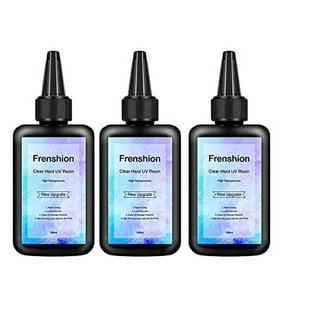 UV Resin Lamp Included-8 Pieces 30ML Upgrade I Minute Quick Cure! Hard Type  Crystal Clear Epoxy Resin, UV Glue Ultraviolet Curing, Solar Cure Sunlight  Activated Resin +4Molds+15 Color Pigment 