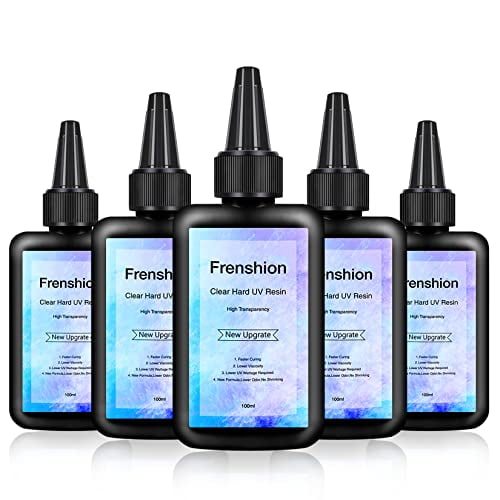 UV Resin500g Upgrade I Minute Quick Cure! Hard Type Crystal Clear Epoxy Resin, UV Glue