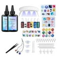 thumbnail image 1 of UV Resin Kit with Light,179Pcs Resin Jewelry Making Kit with 200g Fast Cure Clear Hard Low Odor UV Resin, Color Pigment, Resin Accessories, UV Resin Starter Kit for Jewelry Earrings Necklace Bracelet, 1 of 6