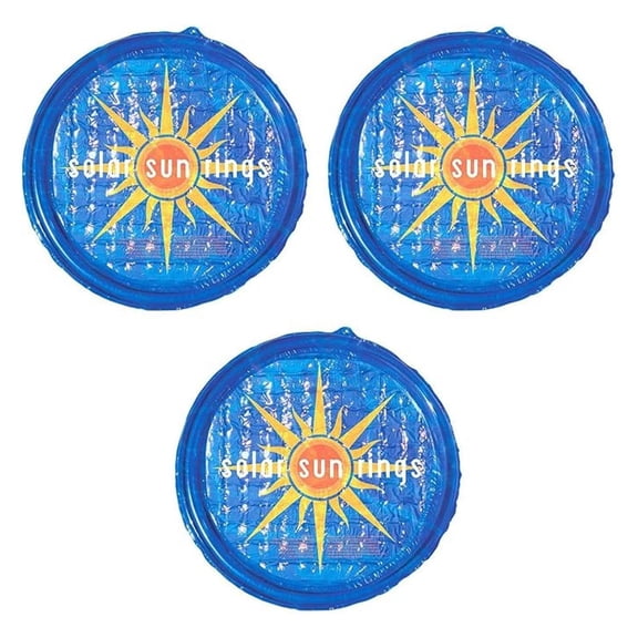 UV Resistant Above Ground Inground Swimming Pool Hot Tub Spa Heating Accessory Circular Heater Solar Cover, Blue (3 Pack)