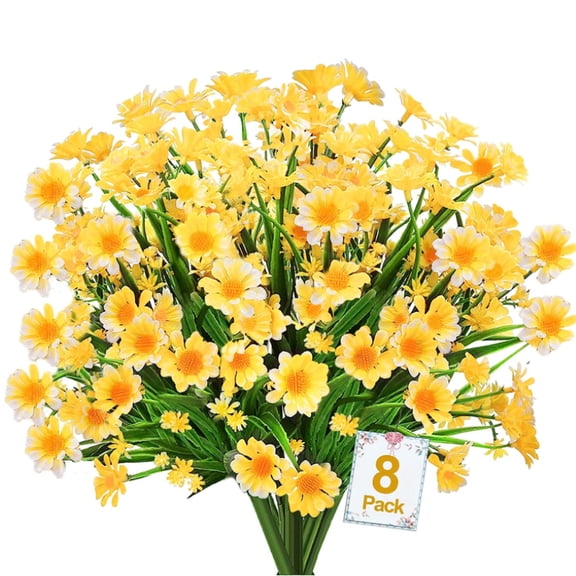 UV-Resistant Artificial Flowers, Fade-Proof Outdoor Plastic Plants for Garden and Veranda