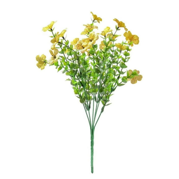 UV Resistant Artificial Flowers Outdoor - & Wildflowers for Garden, Porch & Window Box Decor - No Fade Flowers for All Season Decoration