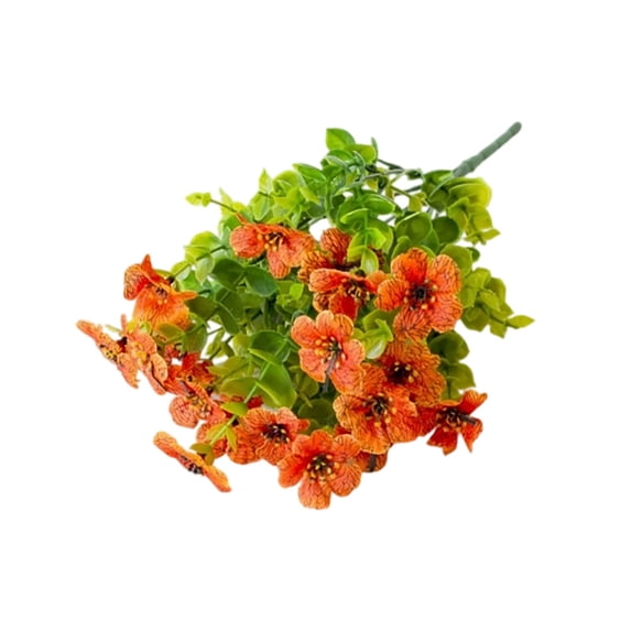 UV Resistant Artificial Flowers for Outdoor, Realistic Artificial for Porch Patio Window Box, Artificial Spring Flowers for Garden Planter Home Decor, UV Protected Artificial Flowers