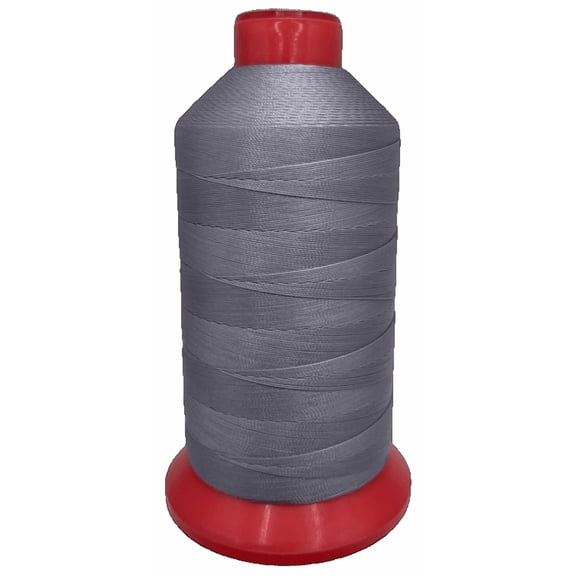 UV Resistant Bonded Polyester Sewing Thread for Upholstery, Outdoor, Marine 4 oz (Tex 70, Gray)