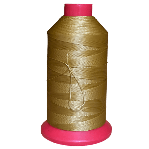 Tex 70 Gold UV Resistant Bonded Polyester Sewing Thread for Upholstery, Outdoor, Marine 4 oz