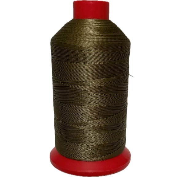 Tex 90 Dark tan UV Resistant Bonded Polyester Sewing Thread for Upholstery, Outdoor, Marine 8 oz