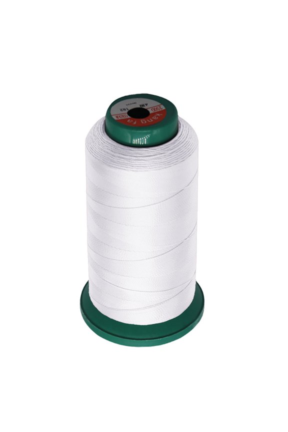 UV Resistant High Strength Polyester Thread 1190 Yards 210D/3 All Purpose High Strength Polyester Sewing Thread for Weaves,Upholstery,Jeans and Weaving Hair,Drapery,Beading,Purses,Leather(1PC,White)