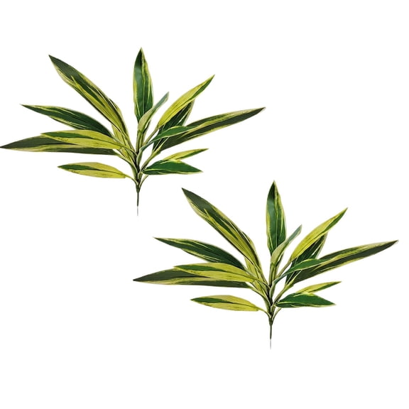 UV Resistant Large Artificial Tropical Plants, Realistic Faux Outdoor Greenery, Potted Fake Boston Ferns Agave Hostas Shrubs Flower Grass for Patio Front Porch Outside Garden Decor,F