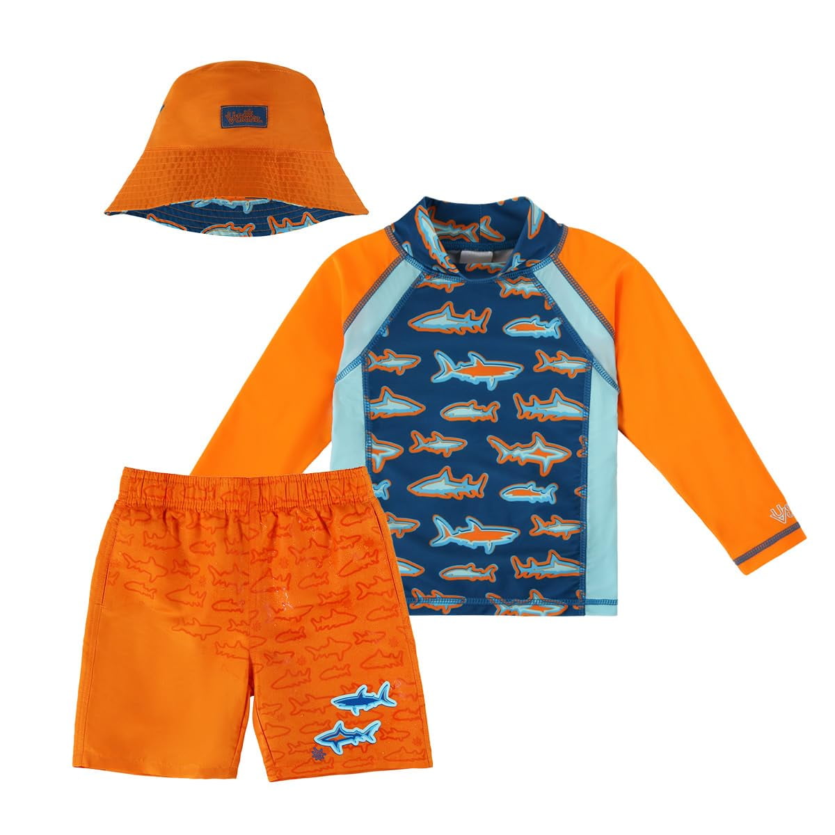 UV SKINZ Boys 3 Piece Sun and Swim Set with UPF 50+ Sun Protection