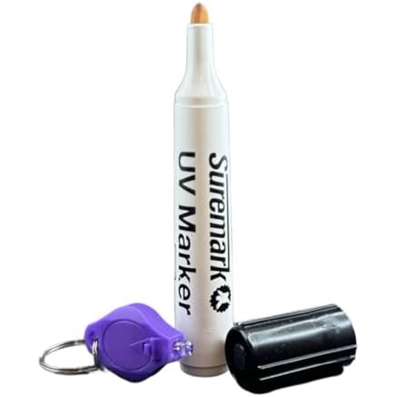 UV Security Marker Fine Tip with Keyring UV Light