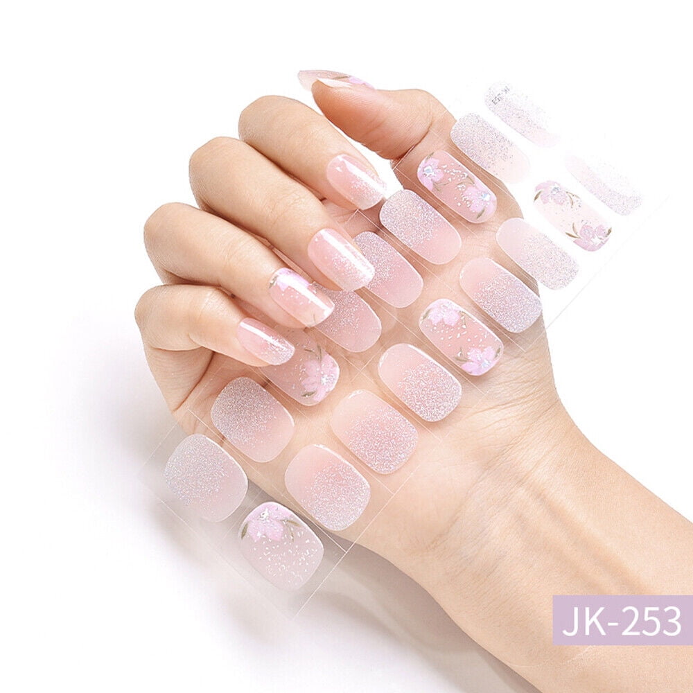 UV Semi cured Gel Nail Stickers-Strips-Wraps-UV/LED Lamp required