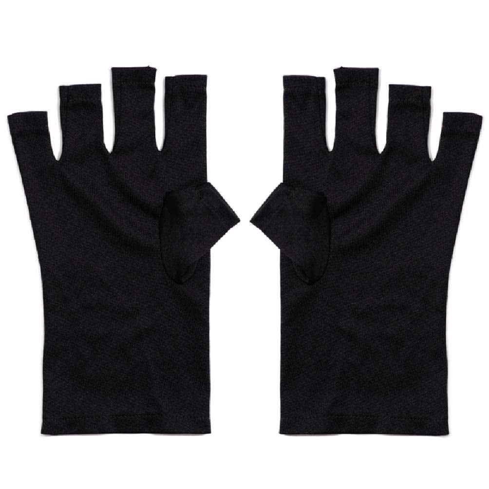 UVShield Gloves for Lamp Light Manicure Tools Stretchy Fingerless