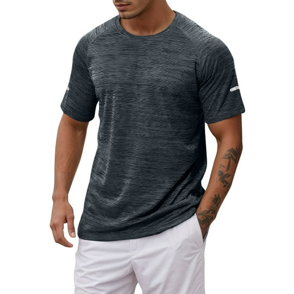 UV Shirts for Men Long Sleeve Outdoor Fishing Hiking Tees Men's Athletic T Shirts For Sports And Fitness Loose Fit Solid Color Design For Spring And Summer Wicking Fabric Ideal Companion For Shorts