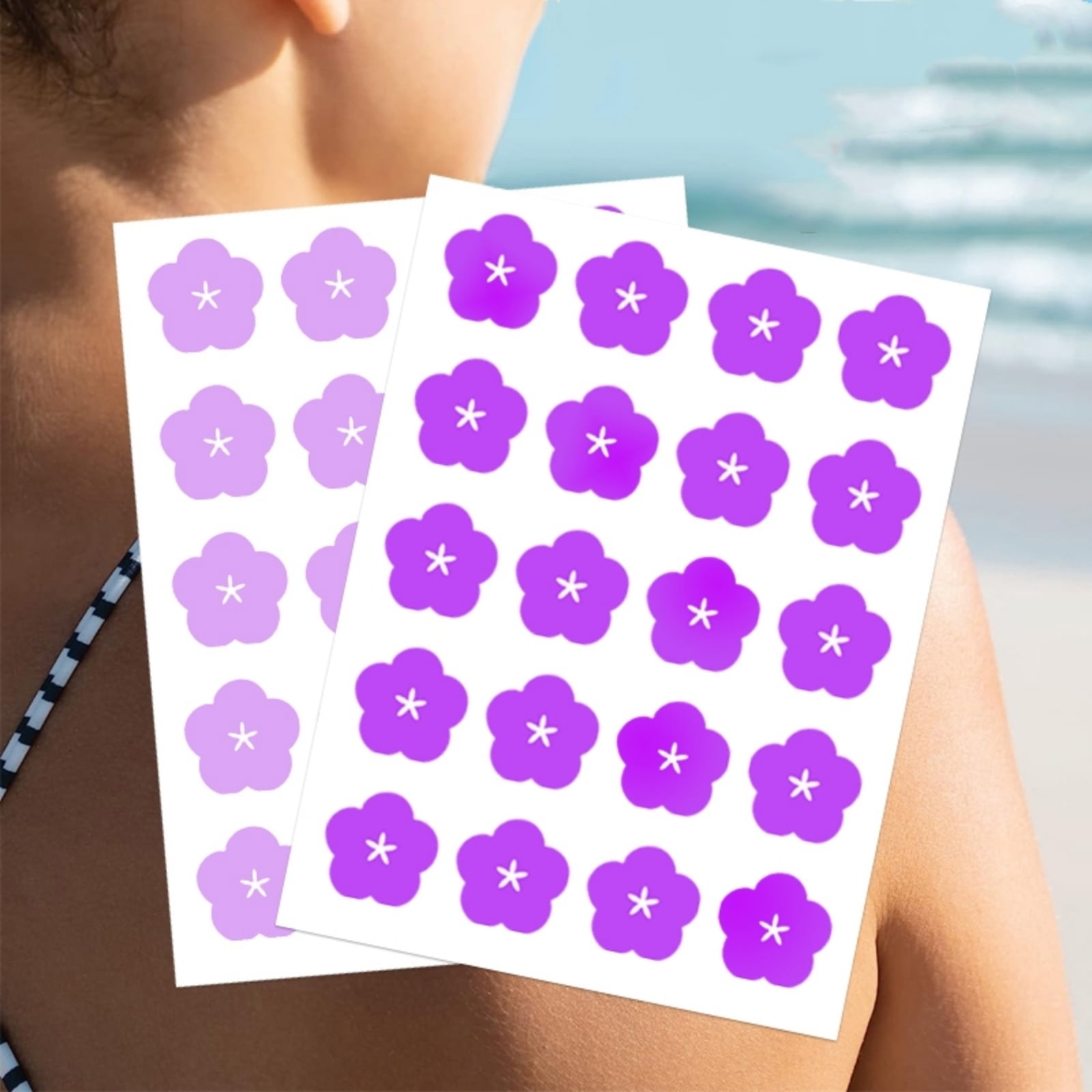 UV Stickers for Sunscreen,200 Count UV Detection Stickers,Know When to ...