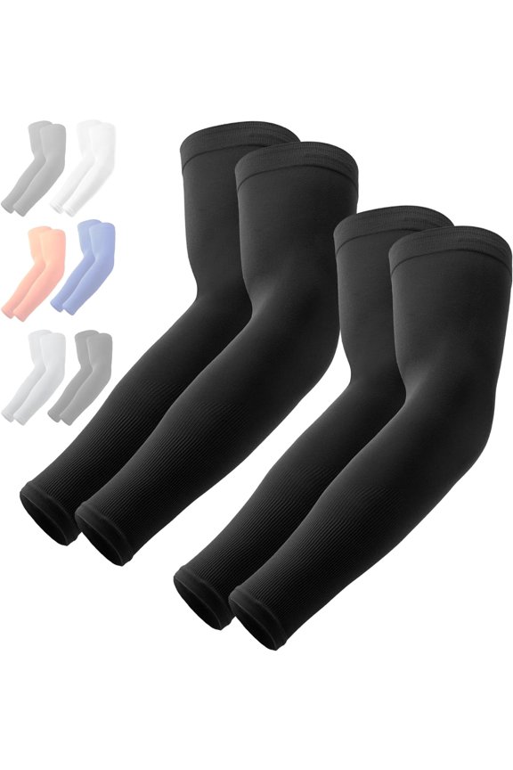 UV Sun Protection Arm Sleeves - Compression Arm Sleeve, UV Arm Sleeves Men, Women - Golf Cooling Sleeves