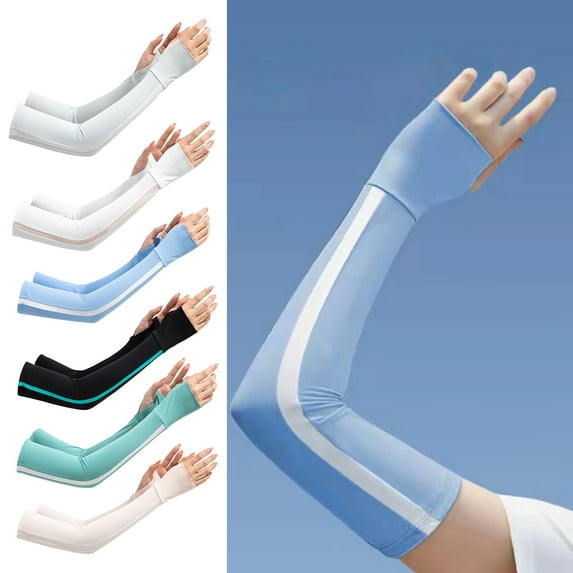 UV Sun Protection Arm Sleeves Cooling Compression Arm Sleeves for Women Men Golf Outdoor Sports