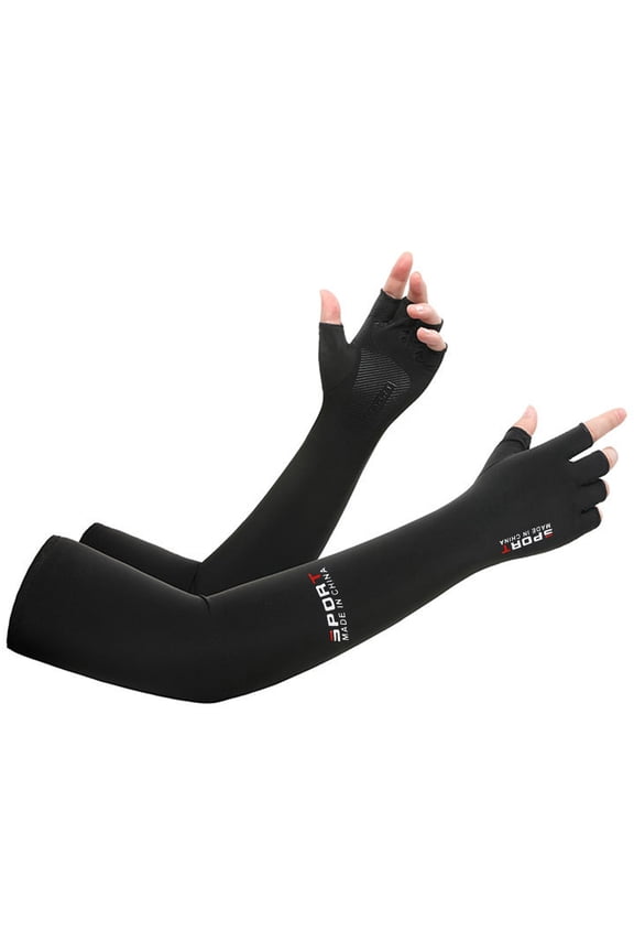 UV Sun Protection Arm Sleeves for Men & Women UPF 50+ Cooling Athletic Sports Sleeve w/ Hand Coverage for Outdoor Activities Tattoo Cover Up | One Size | 1 Pair