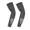 thumbnail image 1 of UV Sun Protection Arm Sleeves for Men Women Reflective Breathable Compression Sleeves Golf Outdoor Sports 1 Pair Dark Gray Free Size(Free Size), 1 of 7
