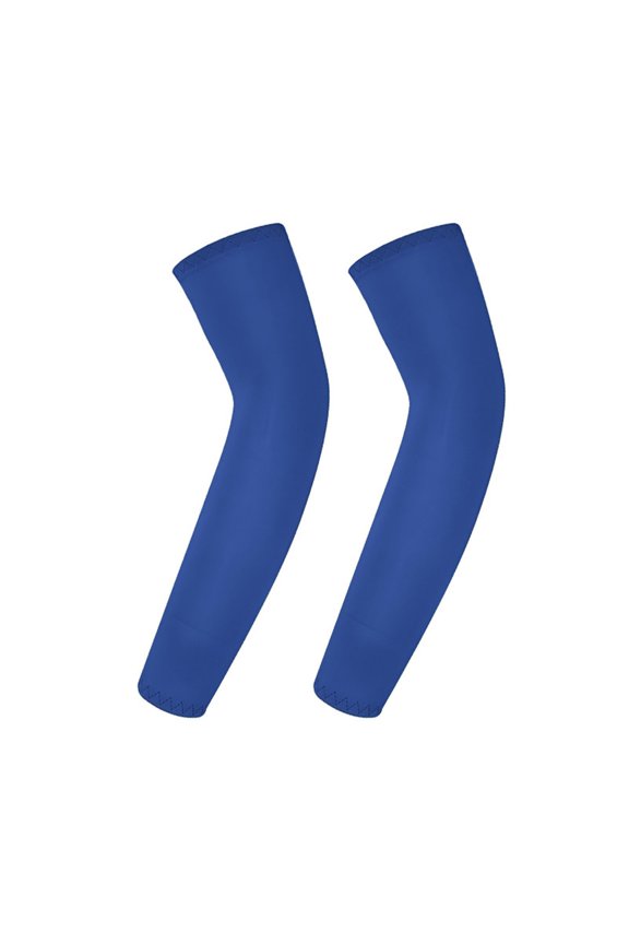 UV Sun Protection Arm Sleeves for Men & Women - Tattoo Cover Up - UPF 50 Cooling Sleeve for Golf, Cycling Royal Blue XL