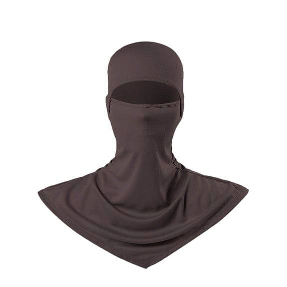 UV Sun Protection Face Mask with Neck Coverage Neck Gaiter Scarf UPF50+ Face Breathable Design for Summer Outdoor Activities Coffee One Size