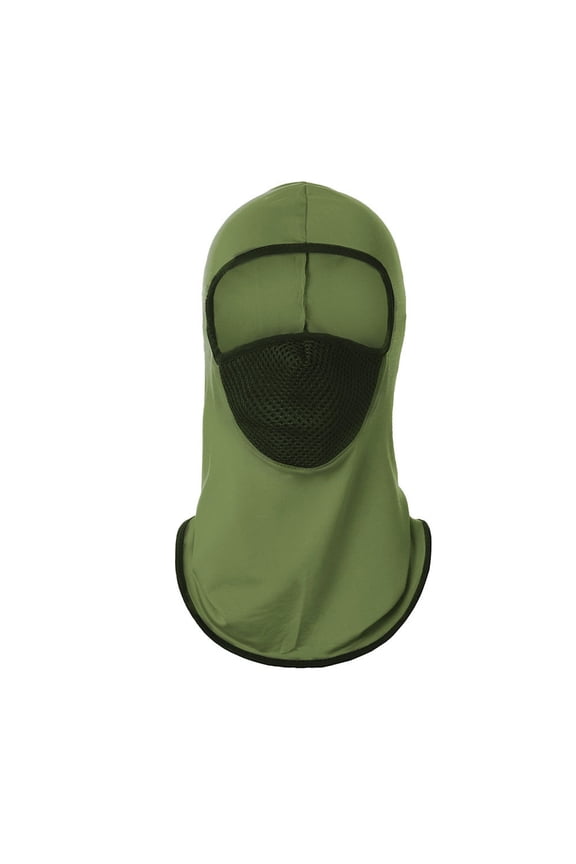 UV Sun Protection Face Mask with Neck Coverage UPF 50+ Face Soft Breathable Design for Summer Outdoor Activities Army Green One Size