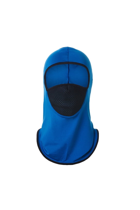 UV Sun Protection Face Mask with Neck Coverage UPF 50+ Face Soft Breathable Design for Summer Outdoor Activities Blue One Size