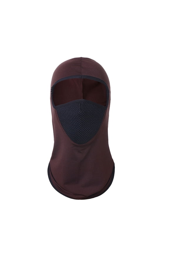 UV Sun Protection Face Mask with Neck Coverage UPF 50+ Face Soft Breathable Design for Summer Outdoor Activities Coffee One Size
