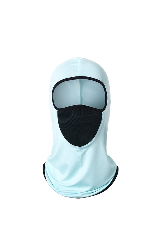 UV Sun Protection Face Mask with Neck Coverage UPF 50+ Face Soft Breathable Design for Summer Outdoor Activities Sky Blue One Size