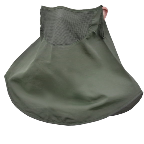 UV Sun Protection Face/Neck Gaiter Scarf UPF50+ Breathable for Summer Outdoor Activities Reusable Green One Size